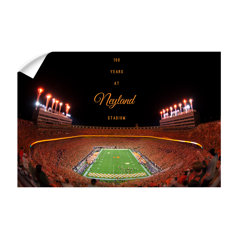 Tennessee Volunteers - 100 Years at Neyland Stadium - College Wall Art #Canvas