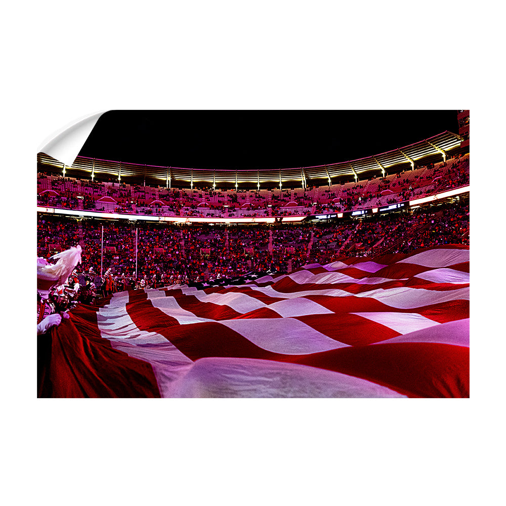 Tennessee Volunteers - Stars and Stripes - College Wall Art #Canvas