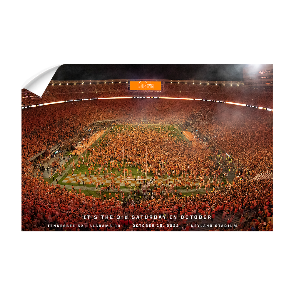 Tennessee Volunteers - It's the Third Saturday in October - College Wall Art #Canvas