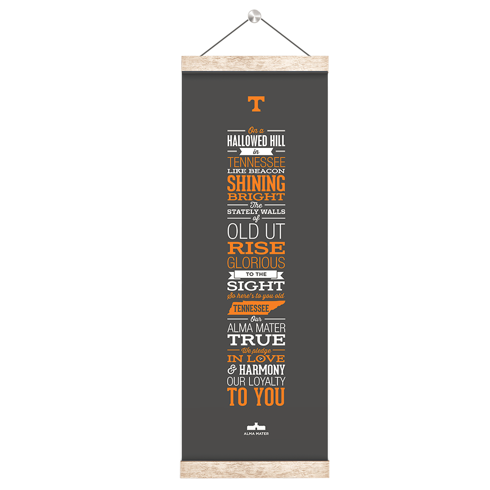 Tennessee Volunteers - Alma Mater Grey - College Wall Art #Canvas