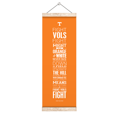 Tennessee Volunteers - Fight Vols Fight Orange- College Wall Art #Hanging Canvas