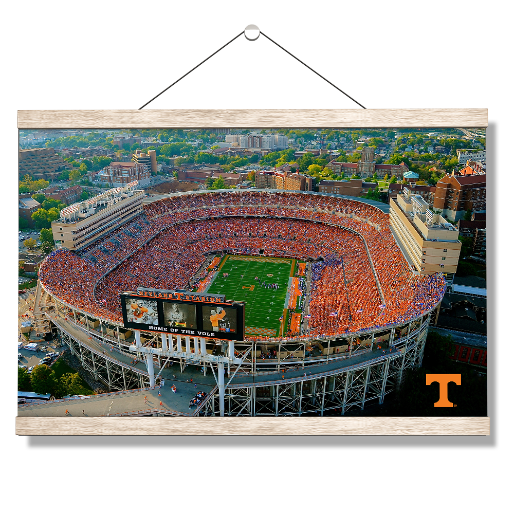 Tennessee Volunteers - Aerial Neyland Stadium - College Wall Art #Canvas