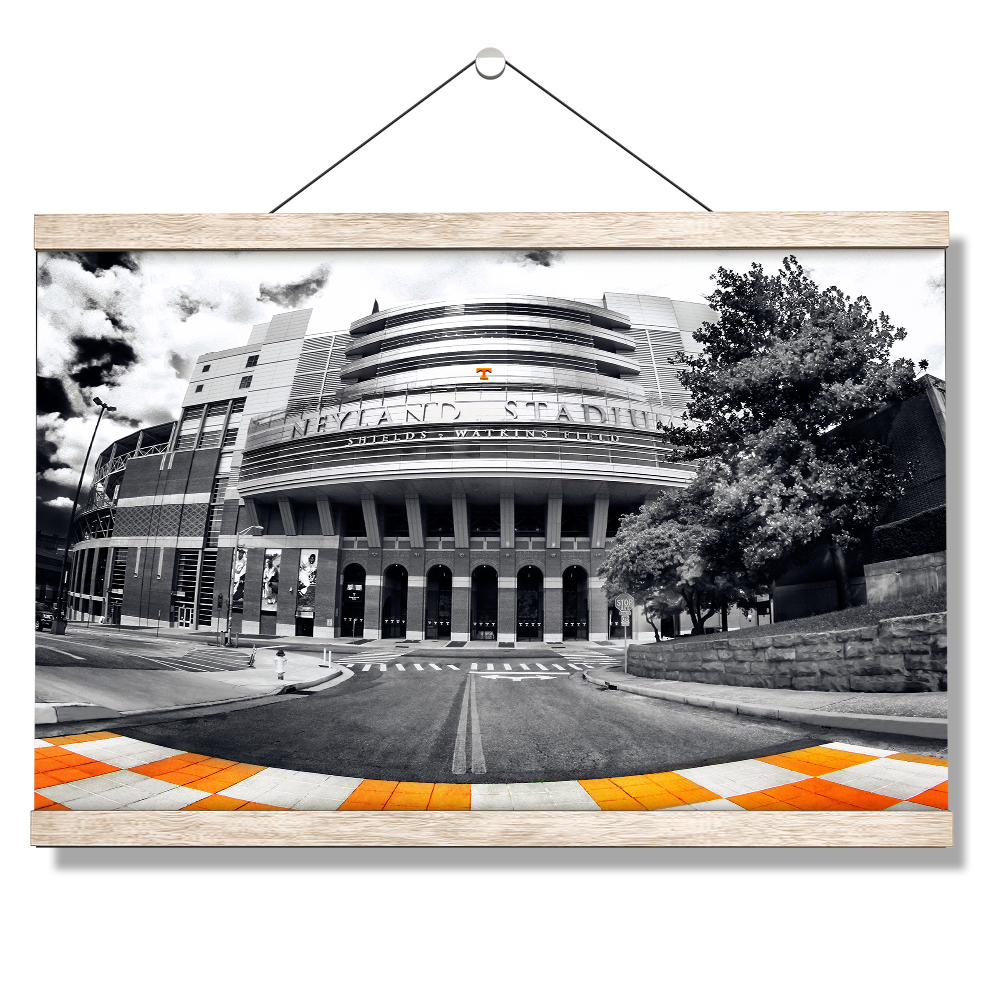 Tennessee Volunteers - Neyland B&W - College Wall Art #Canvas