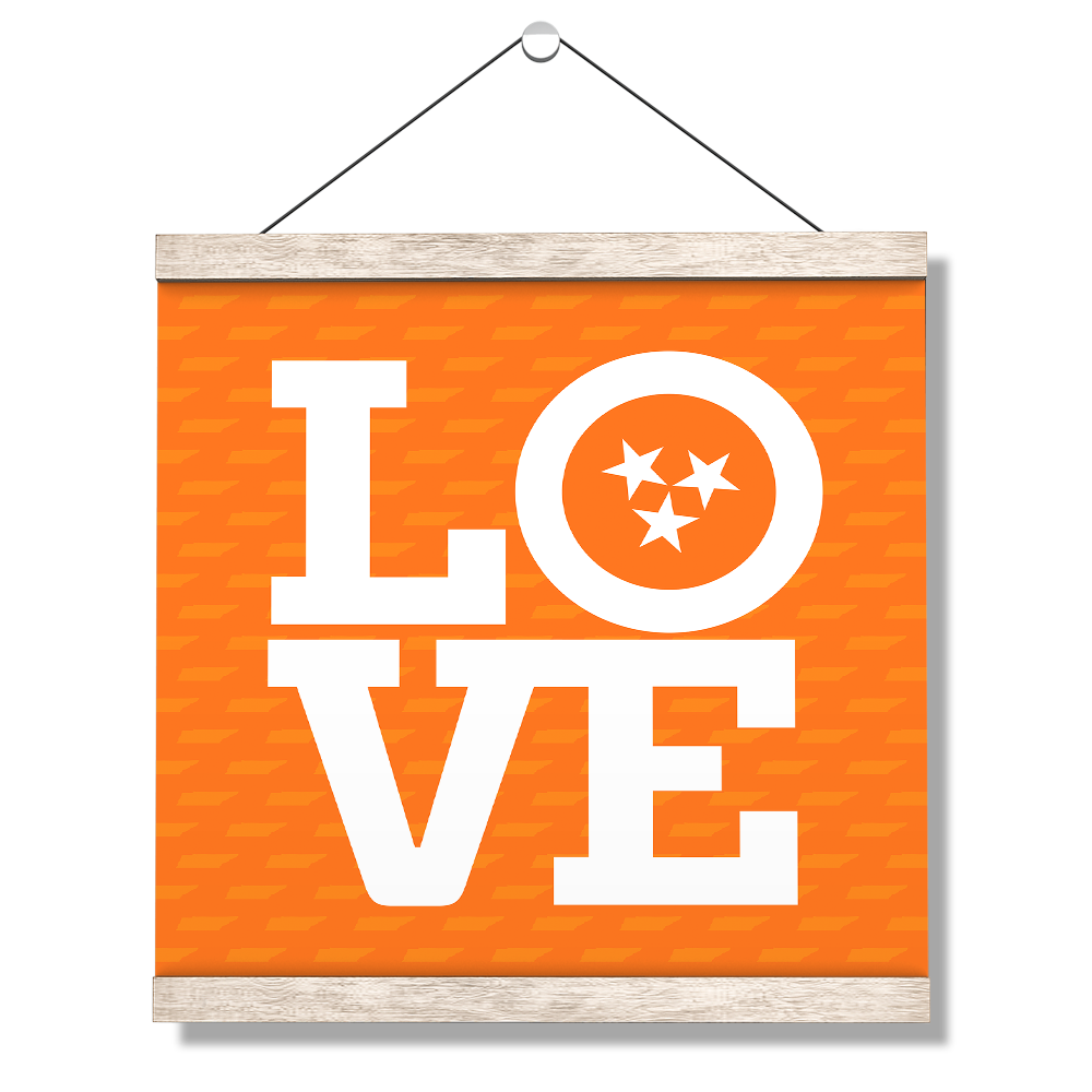 Tennessee Volunteers - TN Love - College Wall Art #Canvas