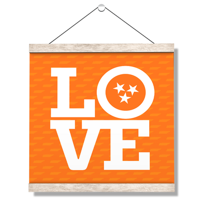 Tennessee Volunteers - TN Love - College Wall Art #Hanging Canvas