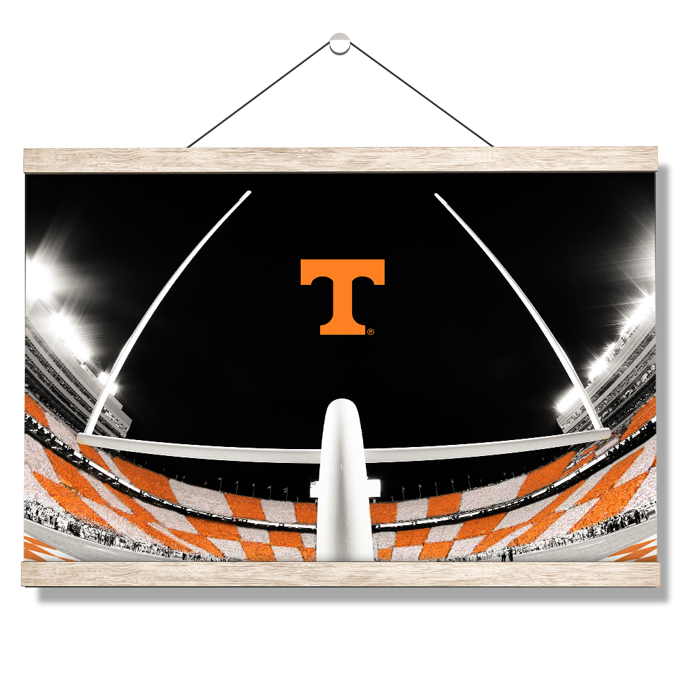 Tennessee Volunteers - Checkerboard Goal Post - College Wall Art #Canvas