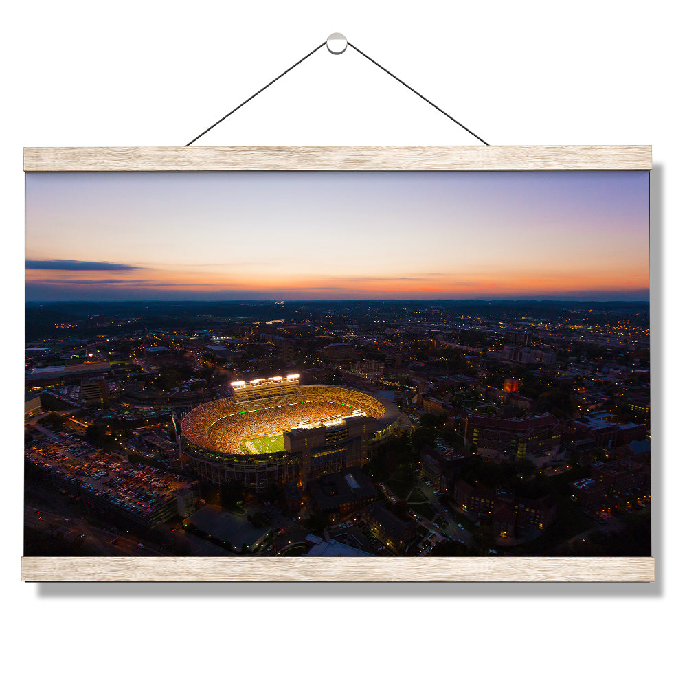 Tennessee Volunteers - Aerial Neyland Sunset - College Wall Art #Canvas
