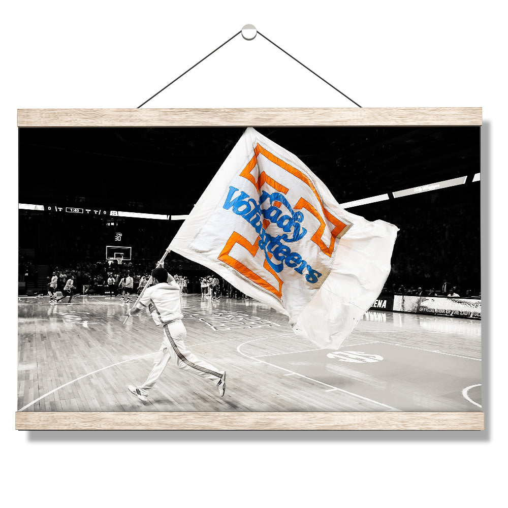 Tennessee Volunteers - Lady V-O-L-U-N-T-E-E-R - College Wall Art #Canvas
