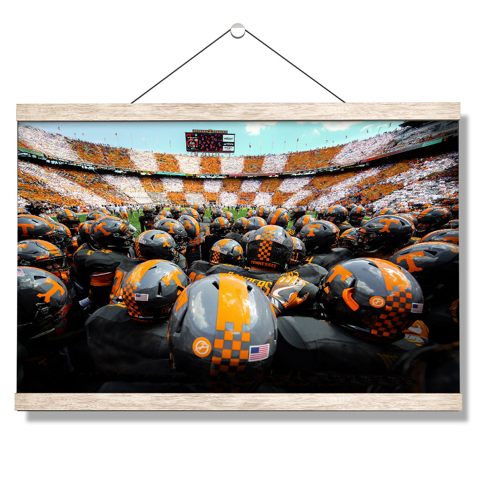 Tennessee Volunteers - Running onto the Field TN - College Wall Art #Canvas