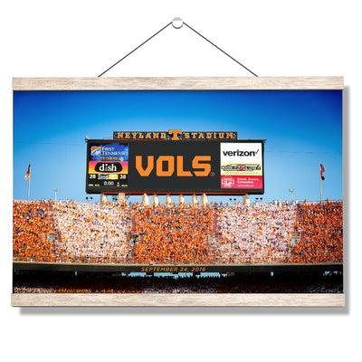Tennessee Volunteers - Scoreboard UT vs. FL - College Wall Art #Hanging Canvas