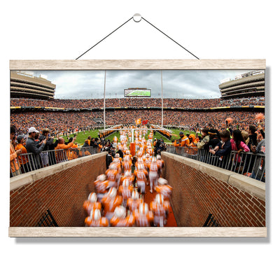 Tennessee Volunteers - Running Onto the Field 2016 - College Wall Art #Hanging Canvas