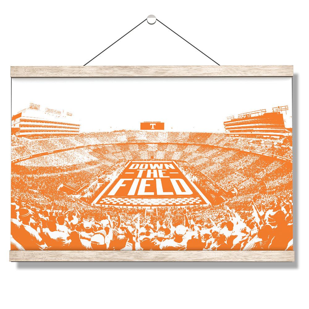 Tennessee Volunteers - Down The Field - College Wall Art #Canvas