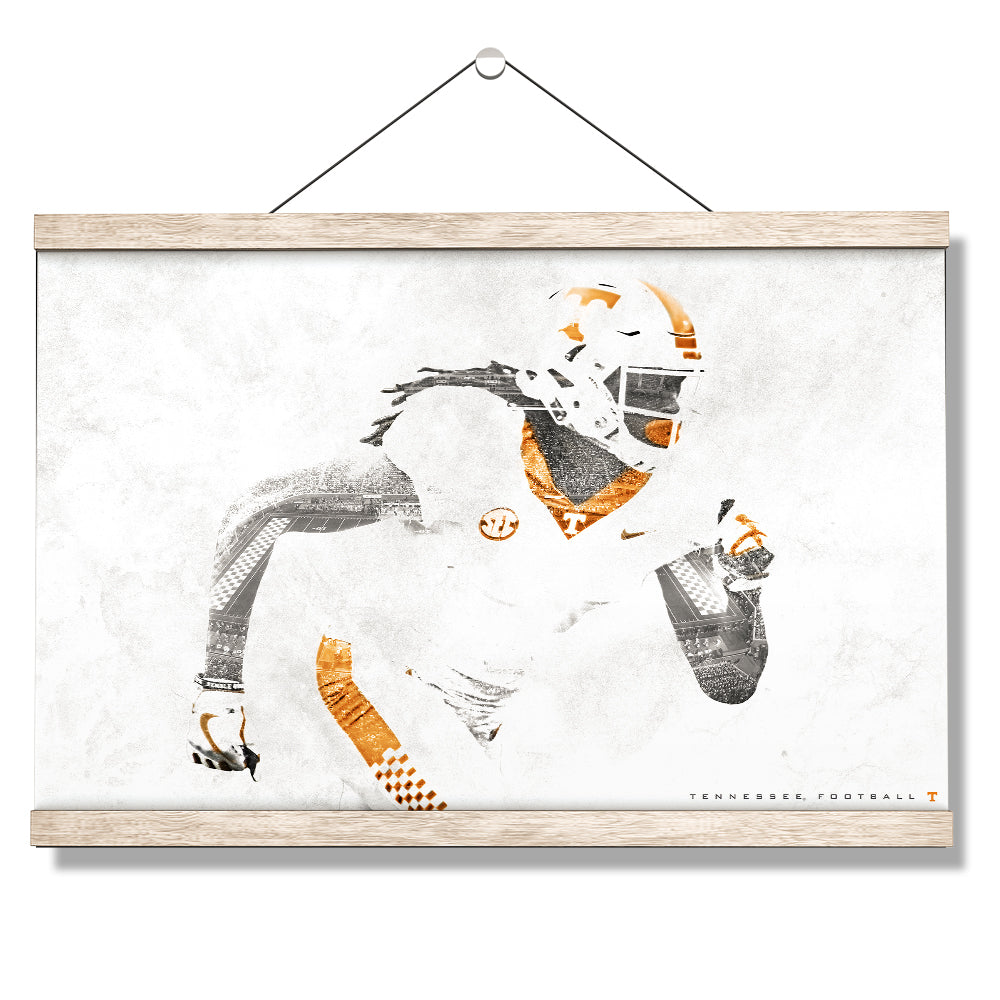 Tennessee Volunteers - Double Exposure T - College Wall Art #Canvas