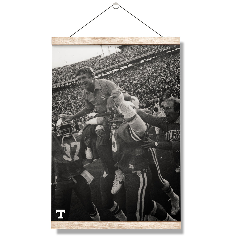 Tennessee Volunteers - Vintage Johnny Majors - College Wall Art 