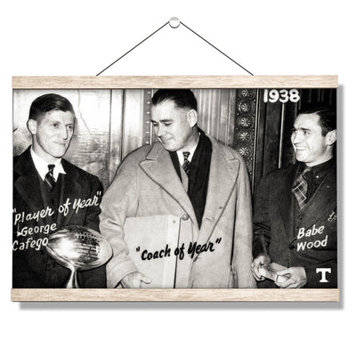 Tennessee Volunteers - Vintage Coach of the Year 1938 - College Wall Art #Hanging Canvas