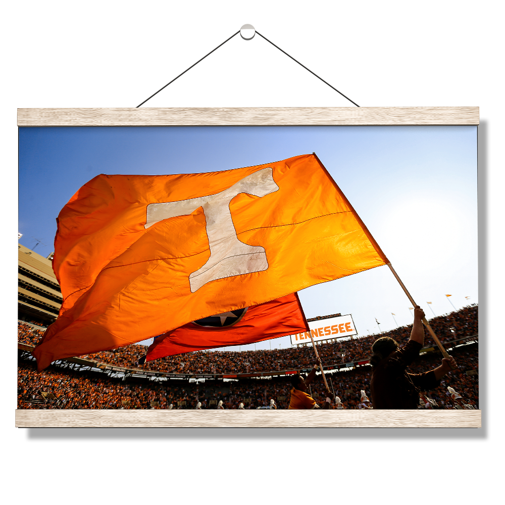Tennessee Volunteers - T Flags - College Wall Art #Canvas