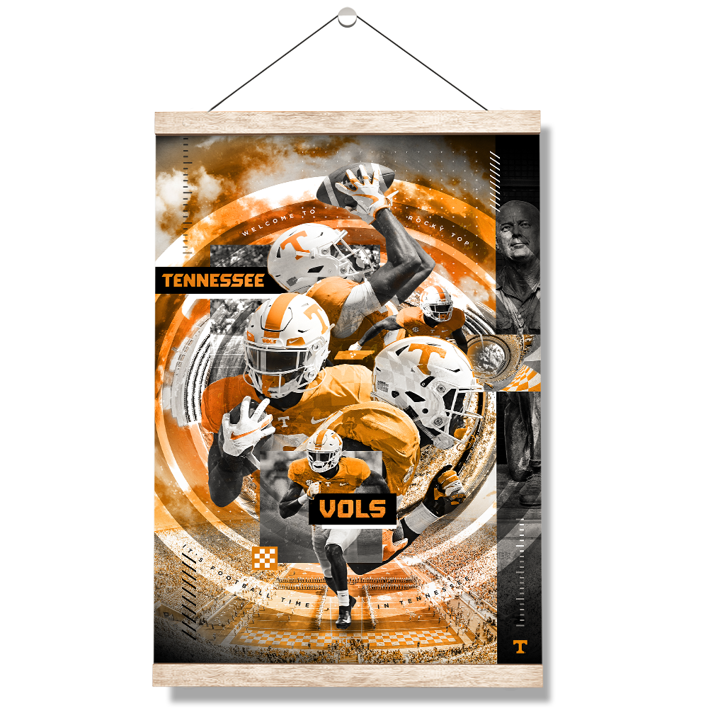  Tennessee Volunteers - Football Time - College Wall Art #Canvas