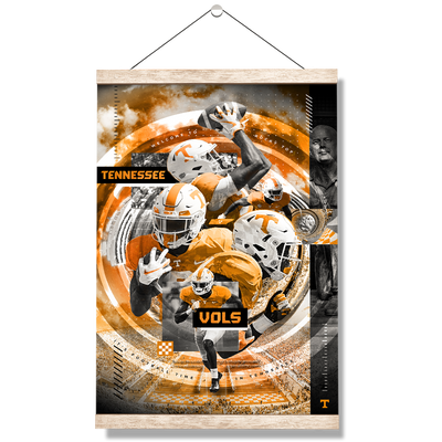 Tennessee Volunteers - Football Time - College Wall Art #Hanging Canvas