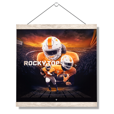 Tennessee Volunteers - Rocky Top Sunset - College Wall Art #Hanging Canvas