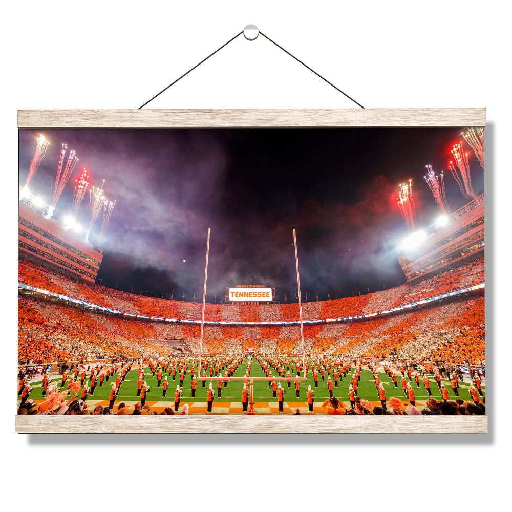 Tennessee Volunteers - Checkerboard Neyland and Pride of the Southland Band - College Wall Art #Canvas