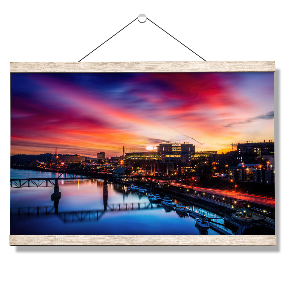 Tennessee Volunteers - Tennessee River Sunset - College Wall Art #Canvas