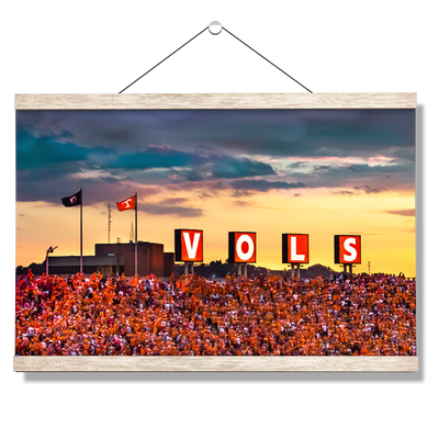 Tennessee Volunteers - Tennessee Vols Sunset - College Wall Art  #Hanging Canvas