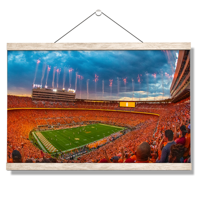 Tennessee Volunteers - Give Him Six Sunset - College Wall Art #Hanging Canvas