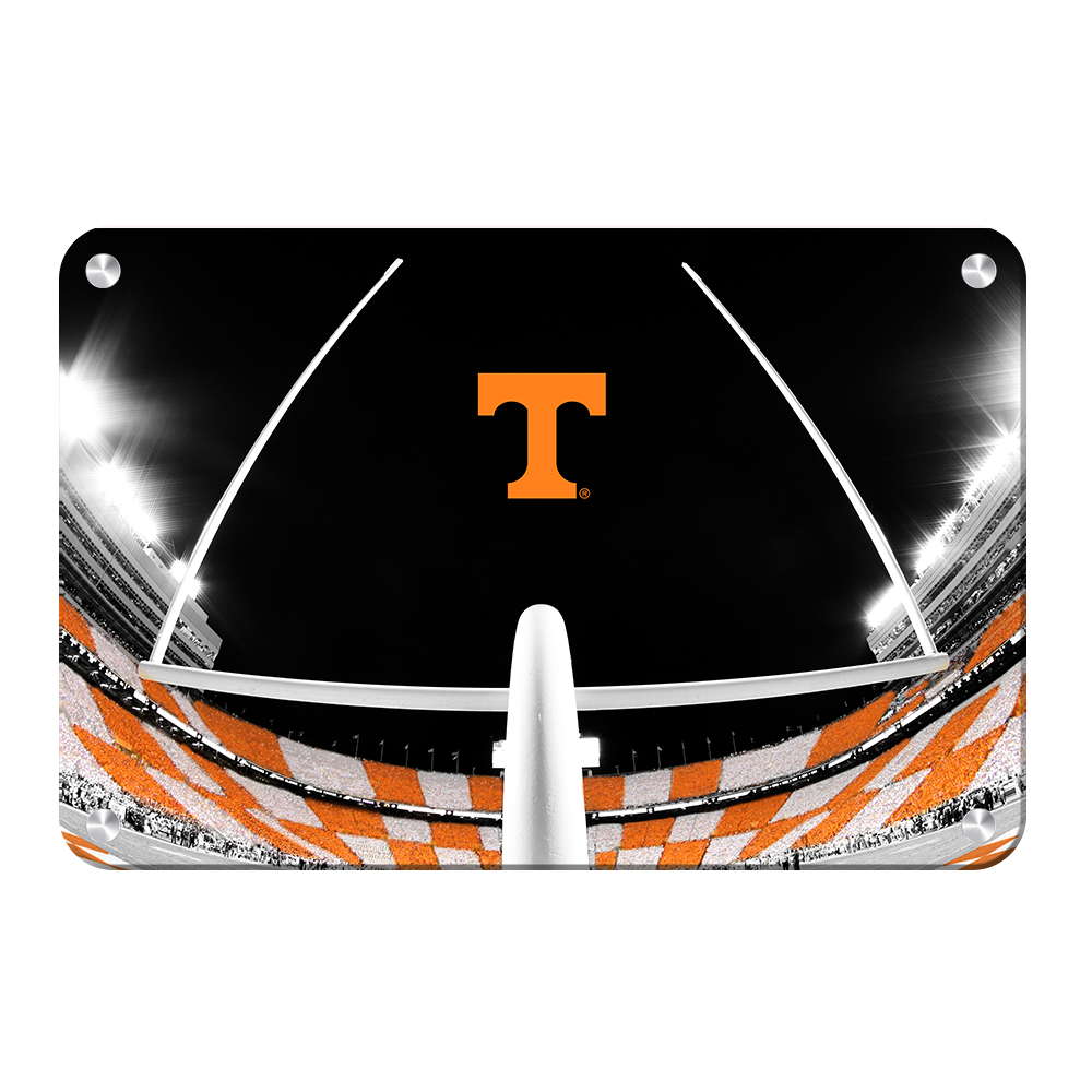 Tennessee Volunteers - Checkerboard Goal Post - College Wall Art #Canvas