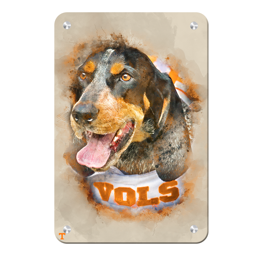 Tennessee Volunteers - Smokey Watercolor - College Wall Art #Canvas
