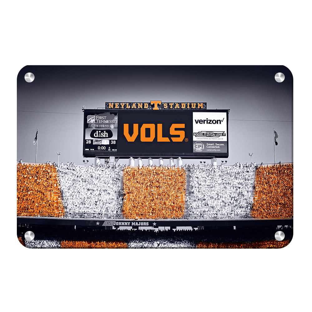 Tennessee Volunteers - Final Score UT vs. FL Checkerboard - College Wall Art #Canvas