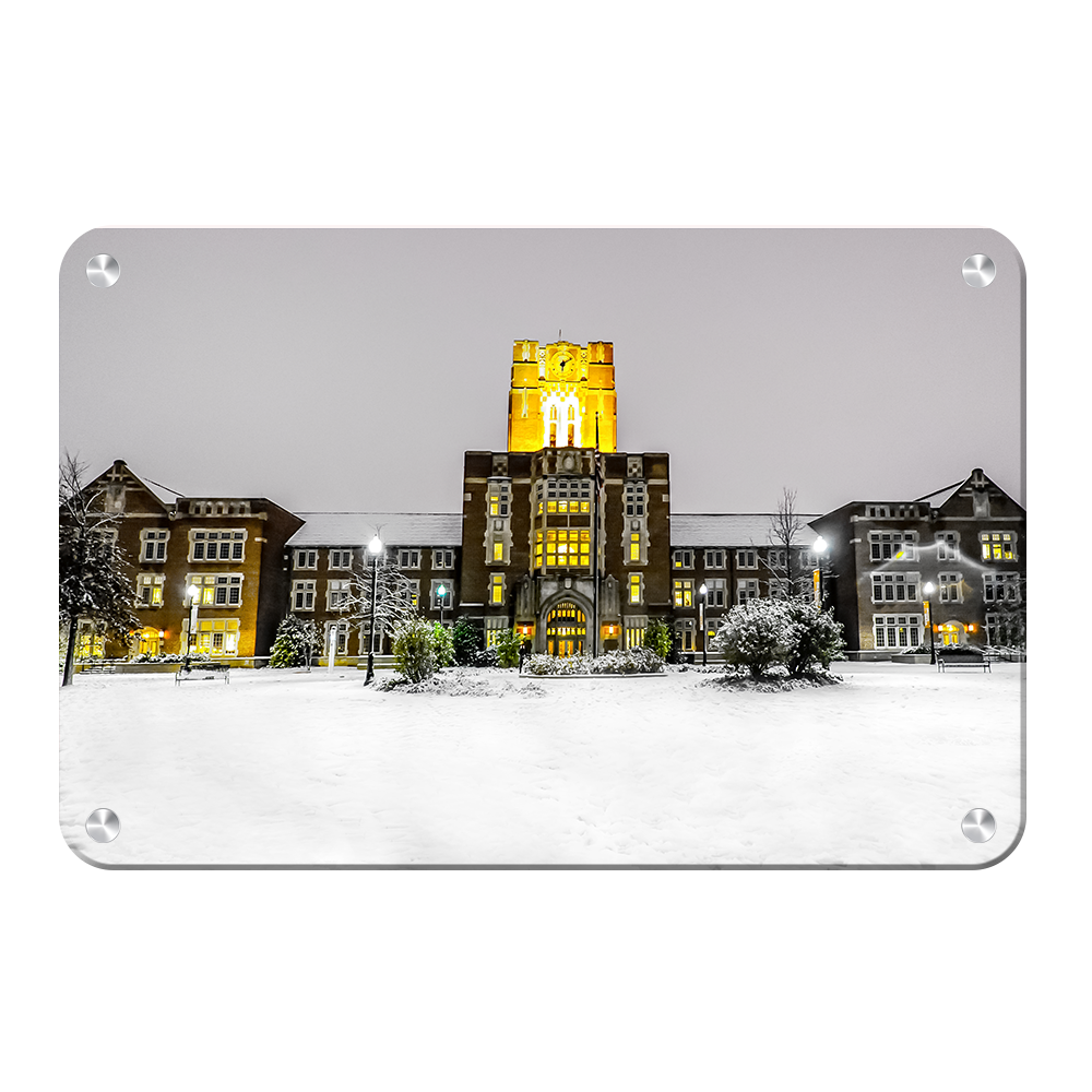 Tennessee Volunteers - Ayres Hall Winter Day - College Wall Art #Canvas