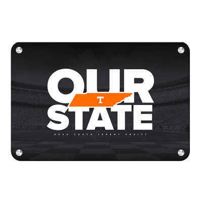 Tennessee Volunteers - Our State - College Wall Art #Metal