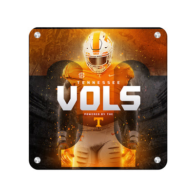 Tennessee Volunteers - Powered By The T Vols - College Wall Art #Metal