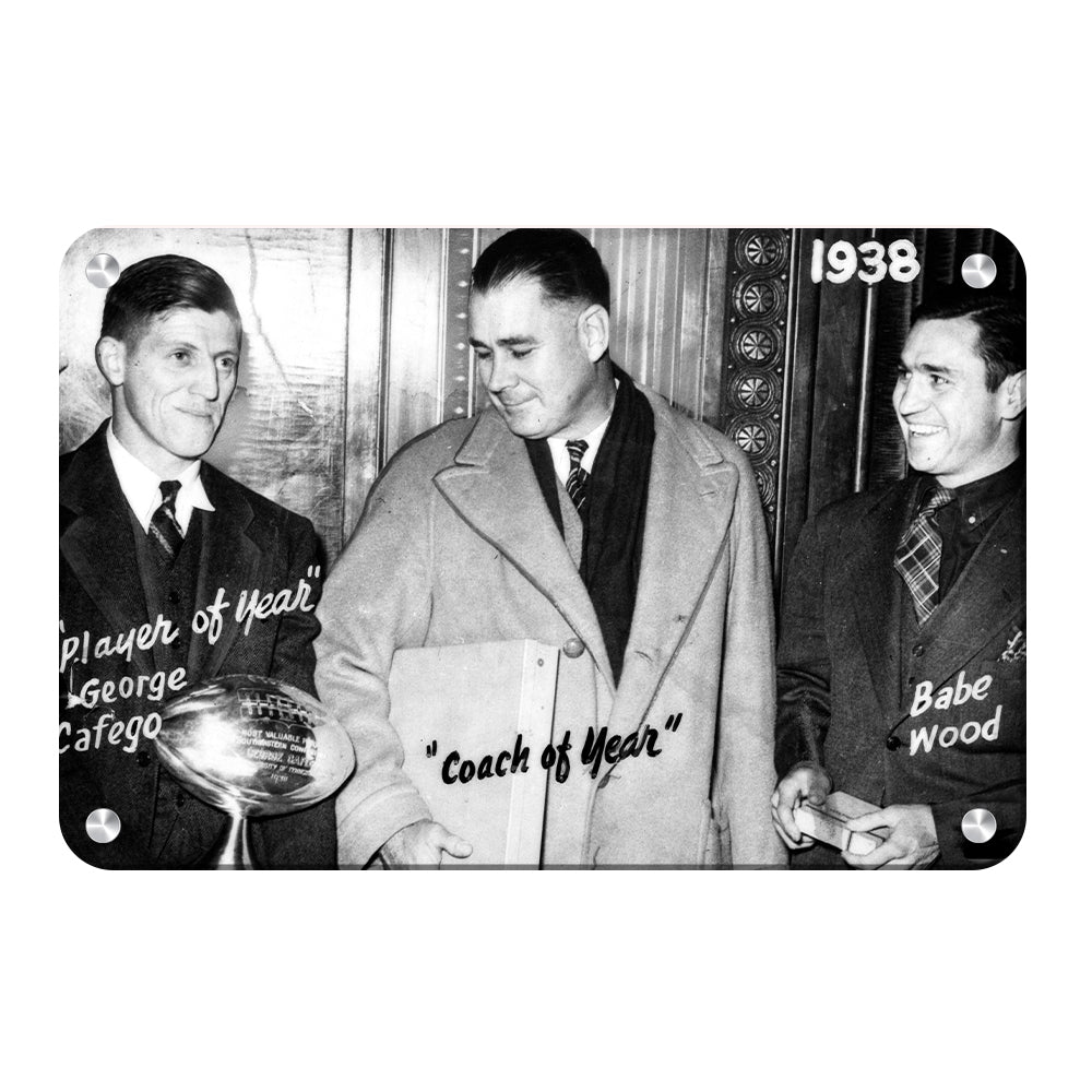 Tennessee Volunteers - Vintage Coach of the Year 1938 - College Wall Art #Canvas