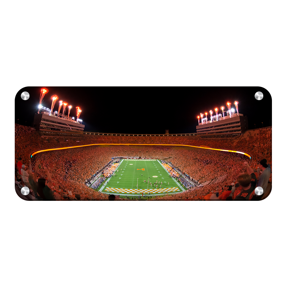 Tennessee Volunteers - Tennessee Lights Panoramic - College Wall Art #Canvas