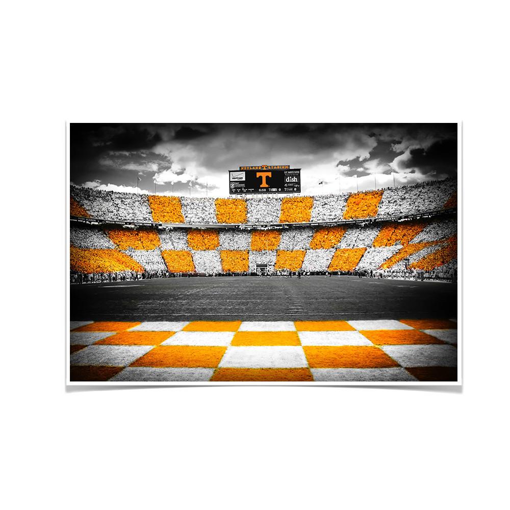 Tennessee Volunteers - Checkerboard Neyland - College Wall Art #Canvas