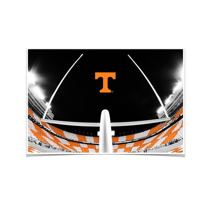 Tennessee Volunteers - Checkerboard Goal Post - College Wall Art #Poster