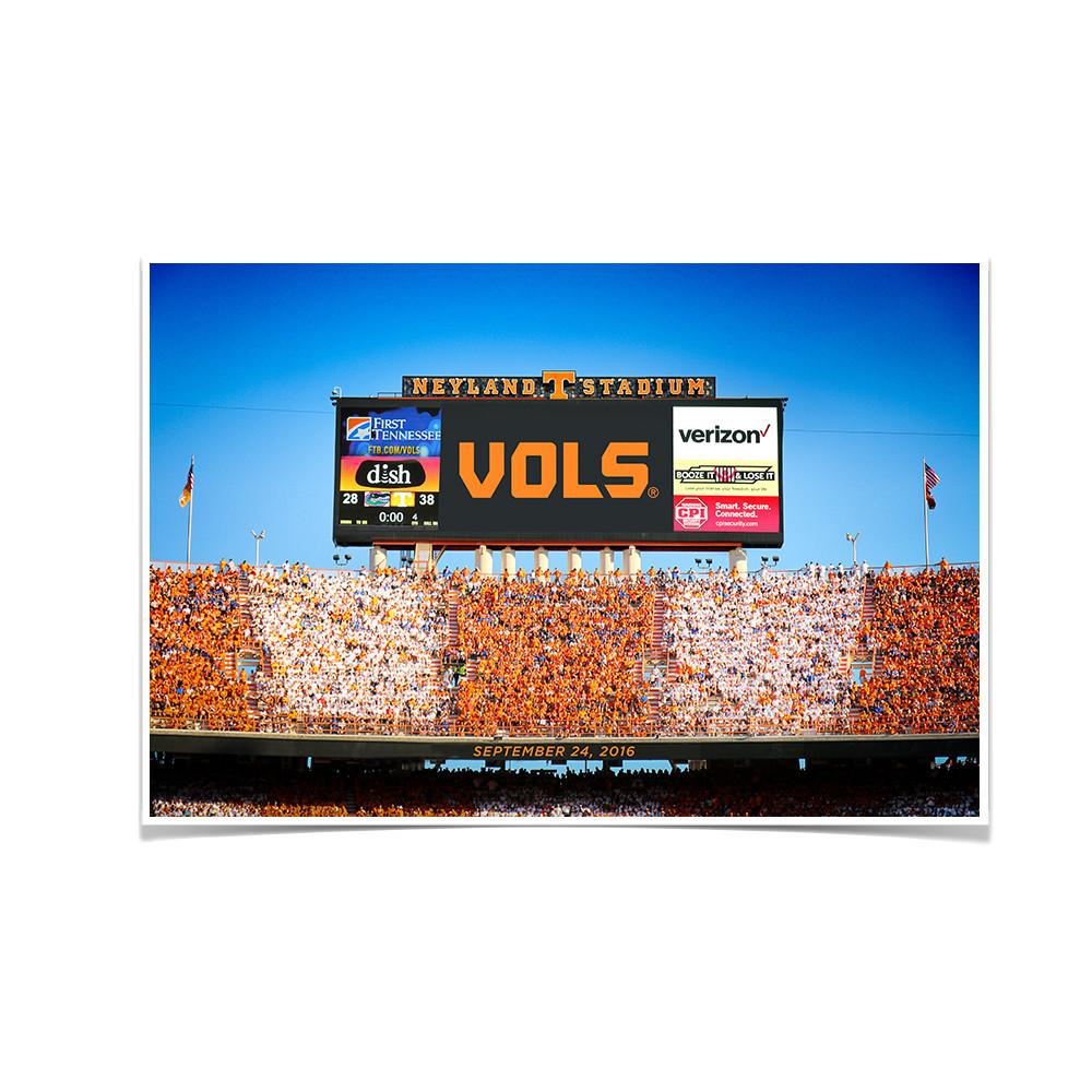 Tennessee Volunteers - Scoreboard UT vs. FL - College Wall Art #Canvas
