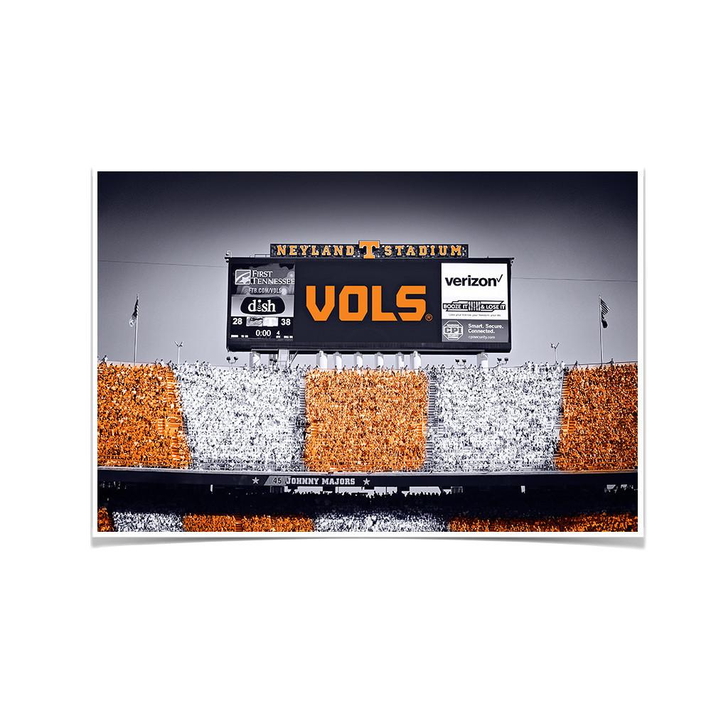Tennessee Volunteers - Final Score UT vs. FL Checkerboard - College Wall Art #Canvas