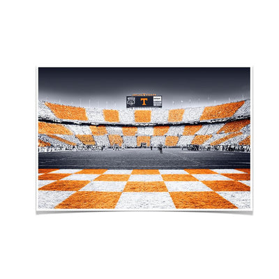 Tennessee Volunteers - Reverse Checkerboard - College Wall Art #Poster