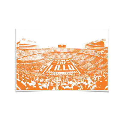 Tennessee Volunteers - Down The Field - College Wall Art #Poster