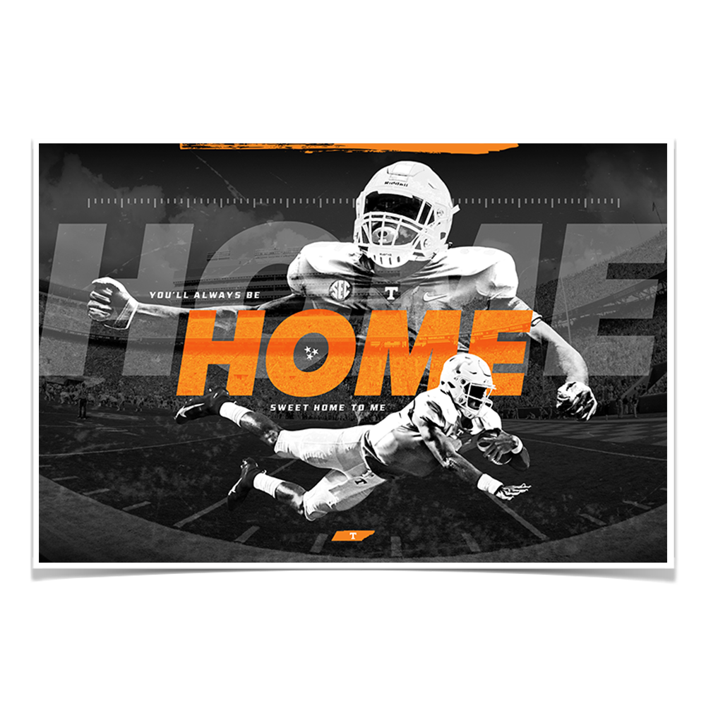 Tennessee Volunteers - Home - College Wall Art #Canvas