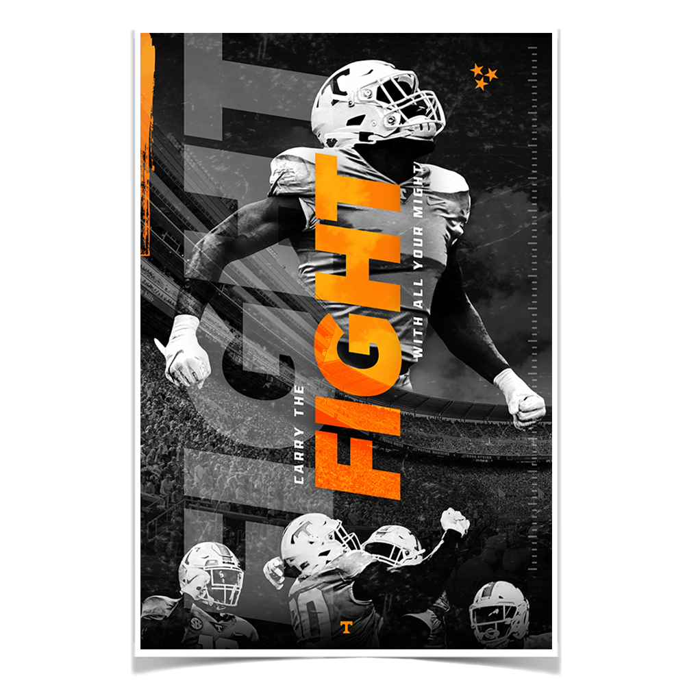 Tennessee Volunteers - Fight - College Wall Art #Canvas
