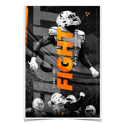 Tennessee Volunteers - Fight - College Wall Art #Poster
