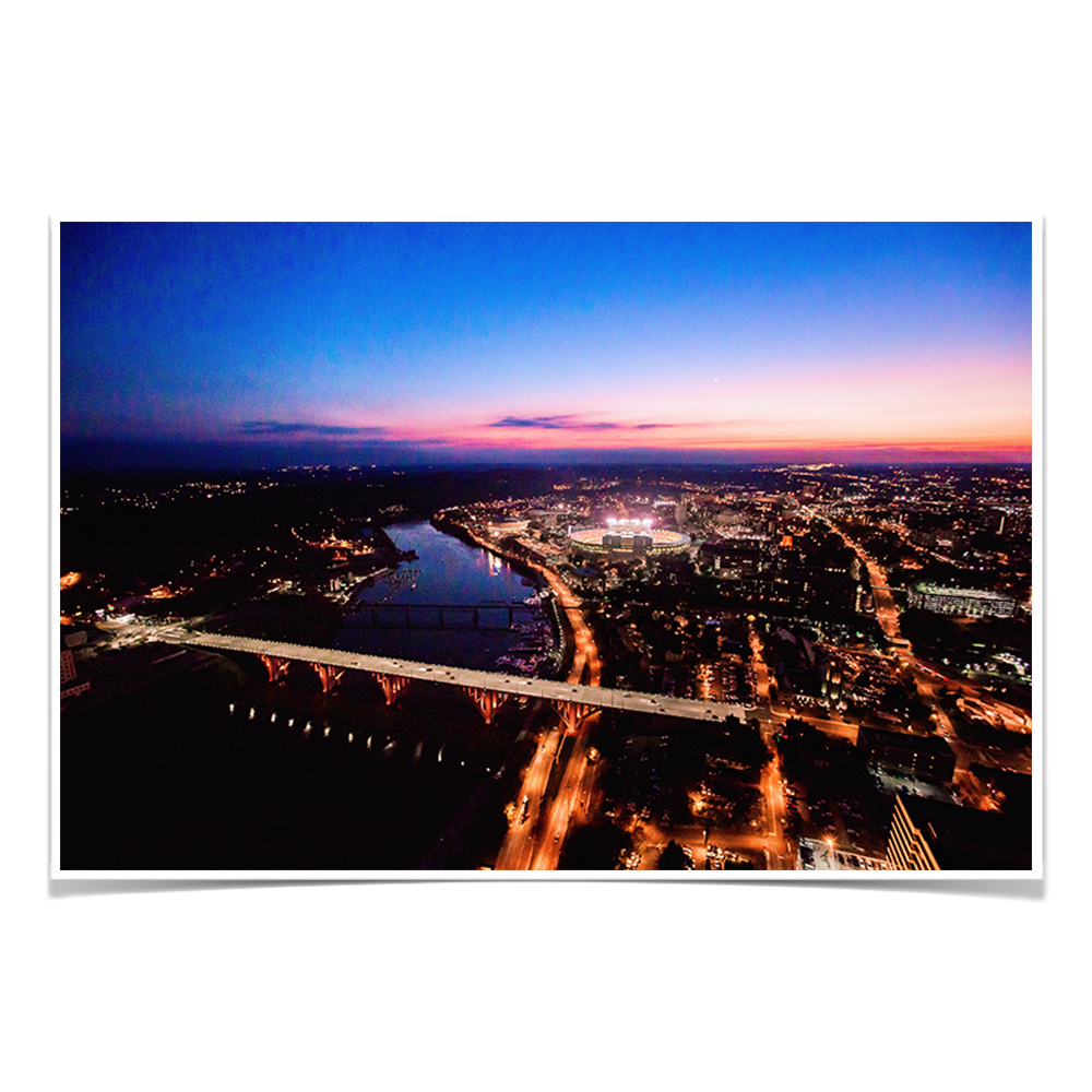 Tennessee Volunteers - Aerial sunset over Neyland - College Wall Art #Canvas