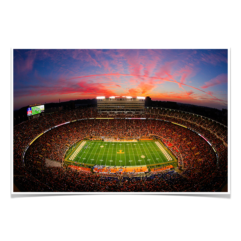 Tennessee Volunteers -Neyland Blaze - College Wall Art #Canvas