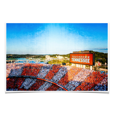 Tennessee Volunteers - Touchdown Tennessee Retro - College Wall Art #Poster