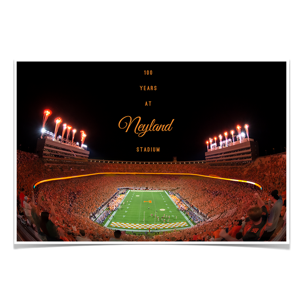 Tennessee Volunteers - 100 Years at Neyland Stadium - College Wall Art #Canvas