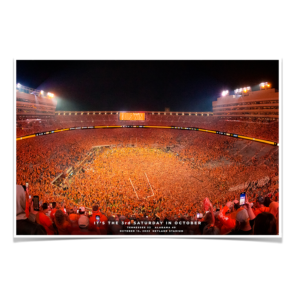 Tennessee Volunteers - Tennessee Storms the Field - College Wall Art #Canvas