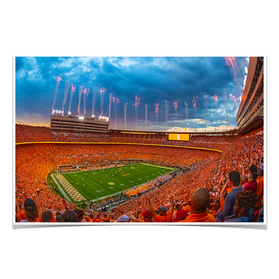 Tennessee Volunteers - Give Him Six Sunset - College Wall Art #Poster